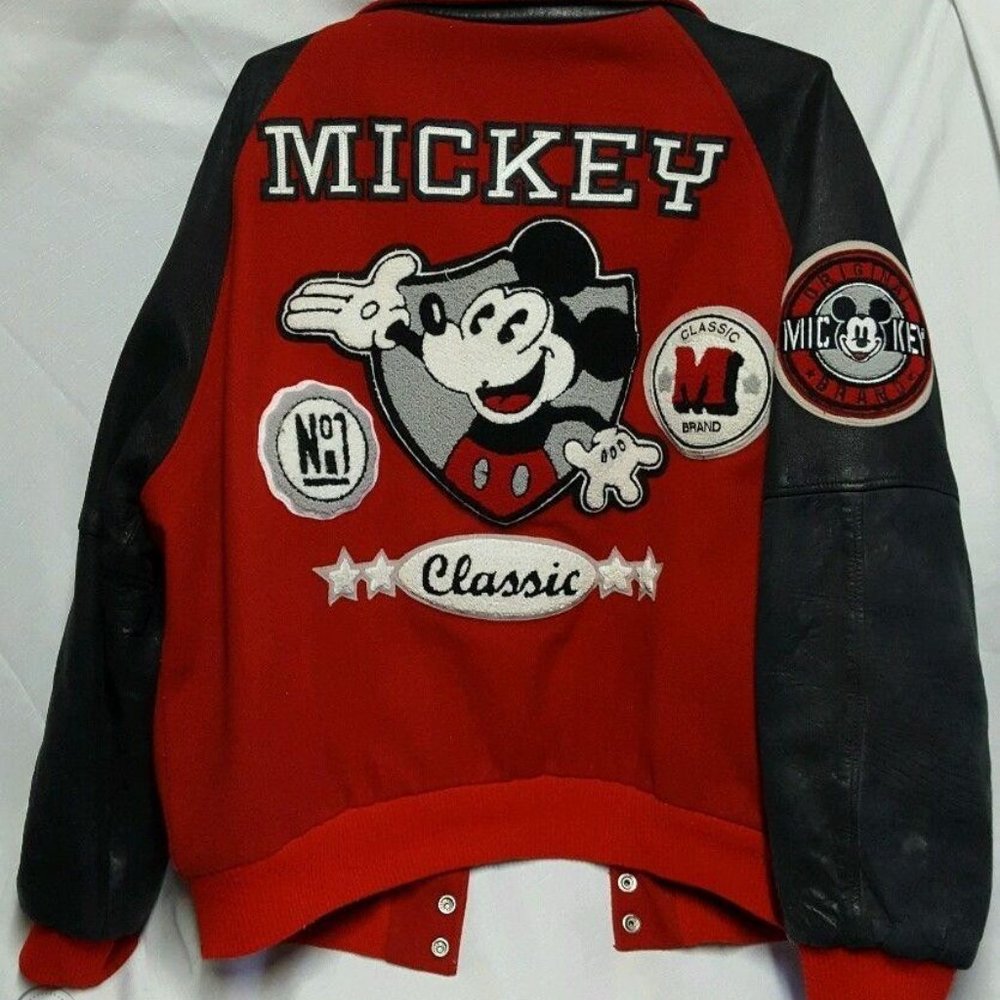 Mickey Mouse Vintage 90s Varsity Letterman Jacket Original